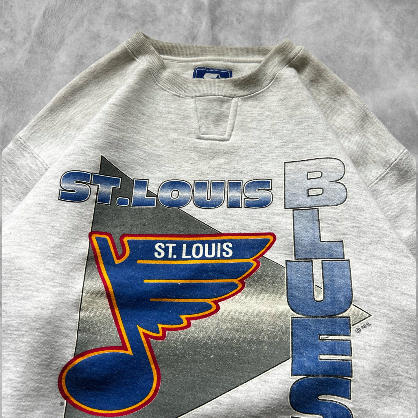 Heather Grey St. Louis Blues Starter Sweatshirt 1990s (L)