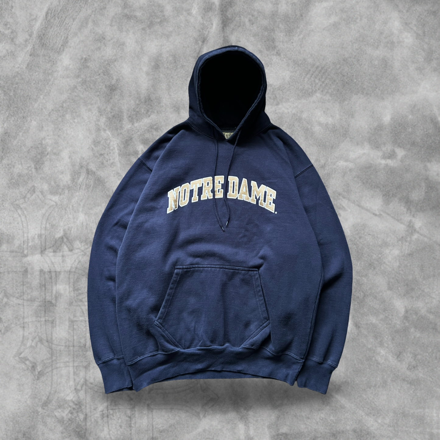 Navy Blue Notre Dame Sweatshirt 1990s (XL)