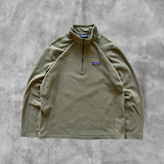 Olive Green Patagonia Quarter Zip Jacket 2000’s (L)