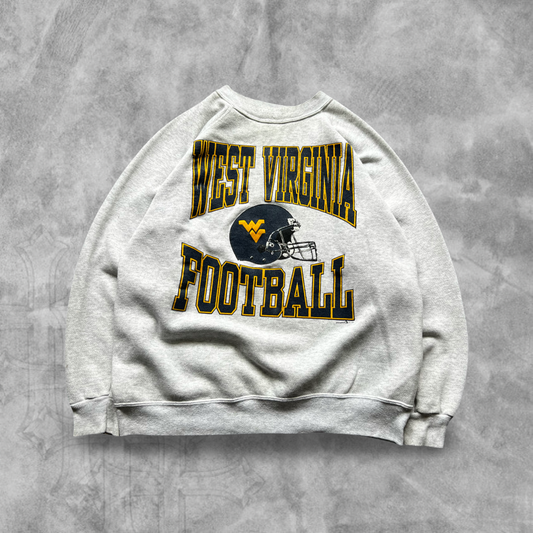 Heather Gray West Virginia Football Sweatshirt 1992 (S)