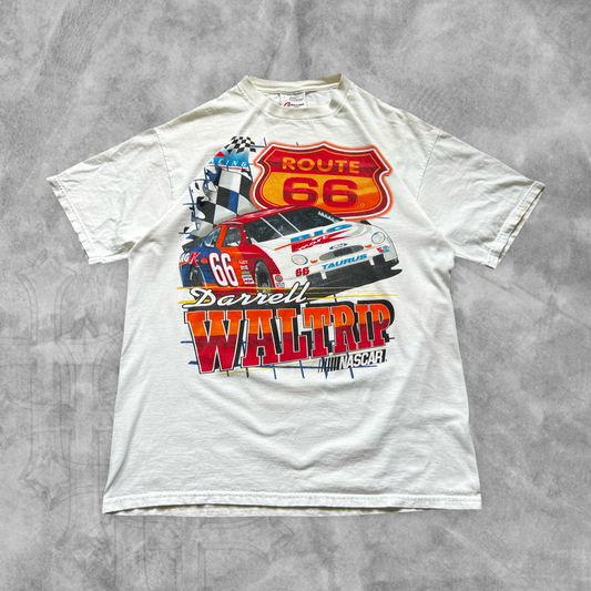 White Nascar Highway Man Shirt 1990s (L)