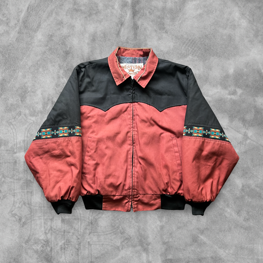 Clay Aztec Western King Bomber Jacket 1990s (XXL)