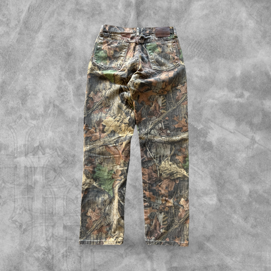 Realtree Camo Wrangler Rugged Wear Jeans 1990s (32x33)