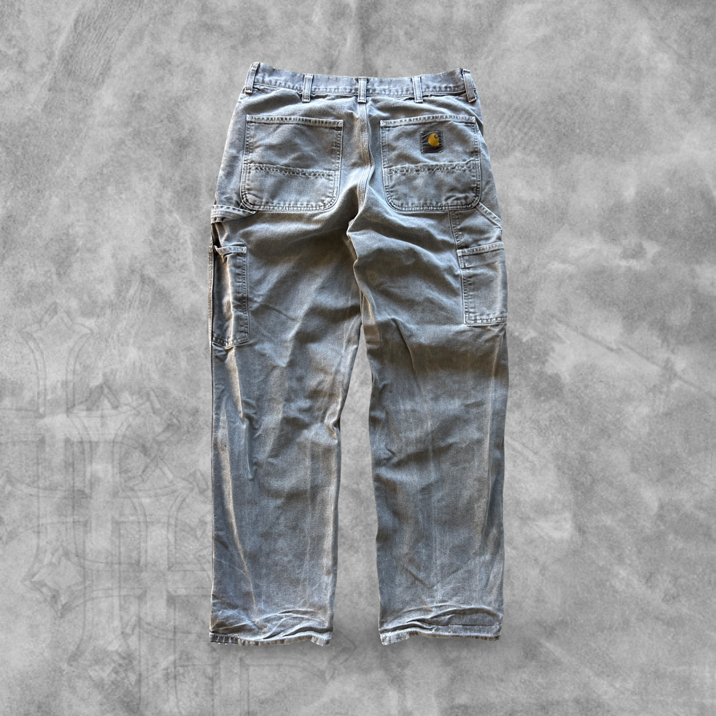 Faded Gray Carhartt Carpenter Pants 2000s (32x32)