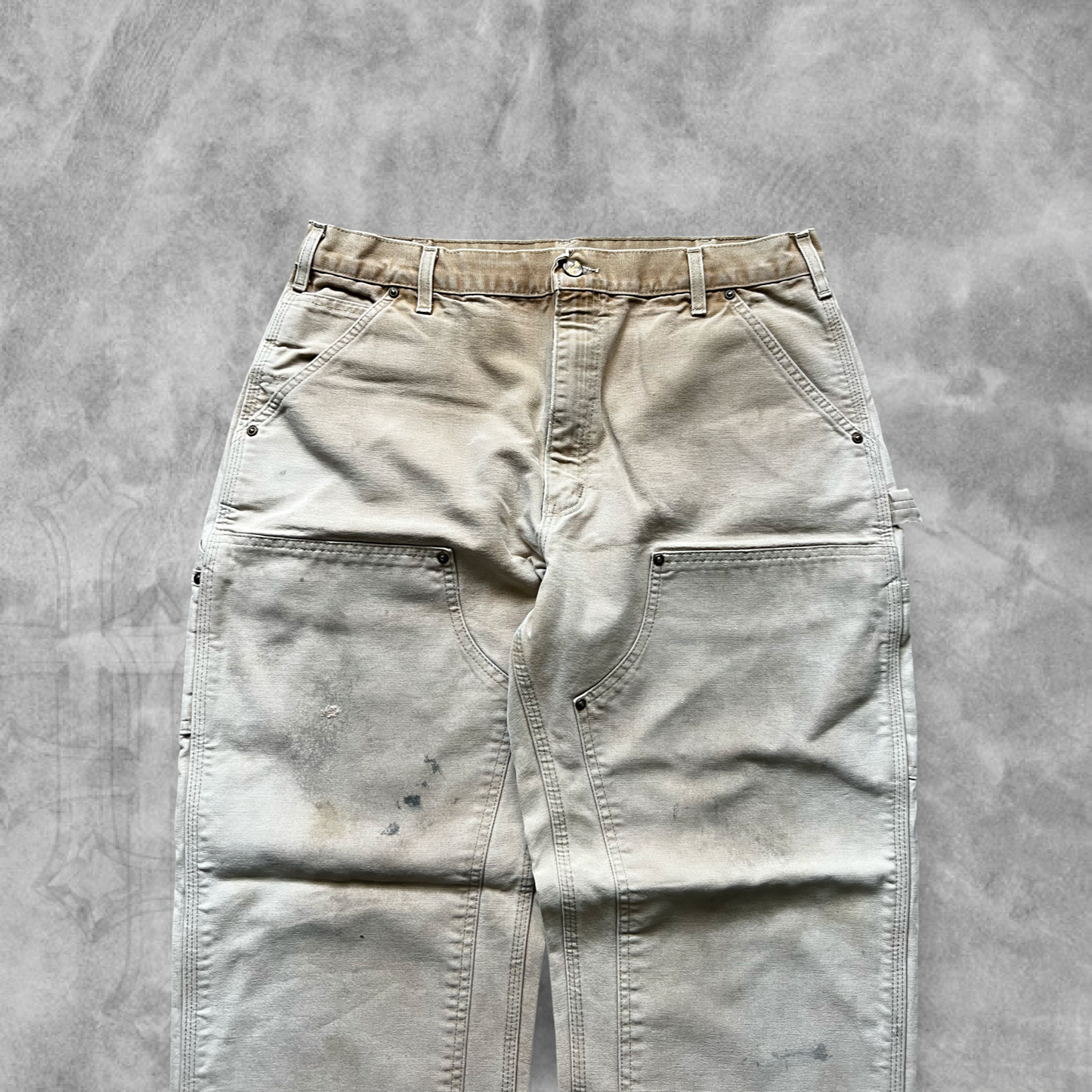 Faded Tan Carhartt Double Knee Carpenter Pants 2000s (36x30)