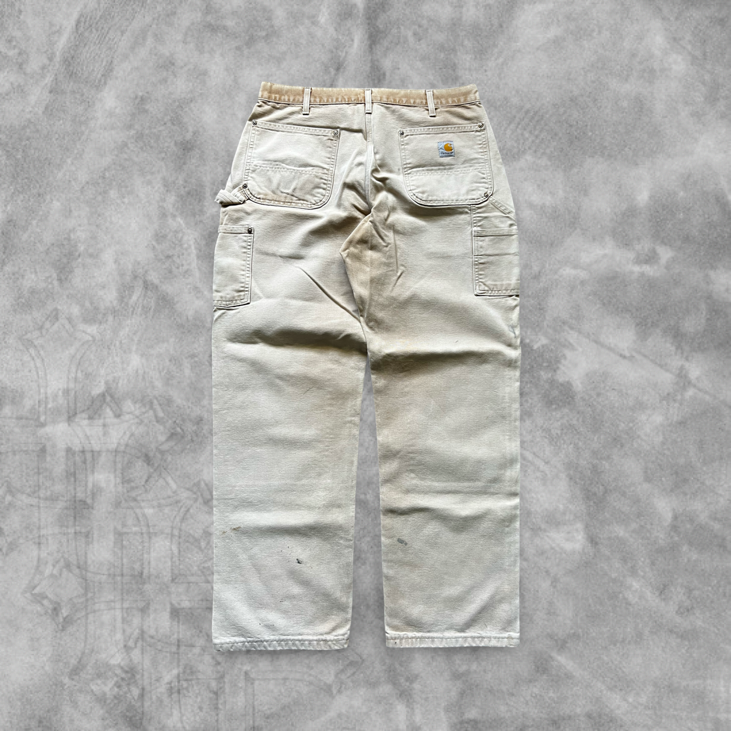 Faded Tan Carhartt Double Knee Carpenter Pants 2000s (36x30)