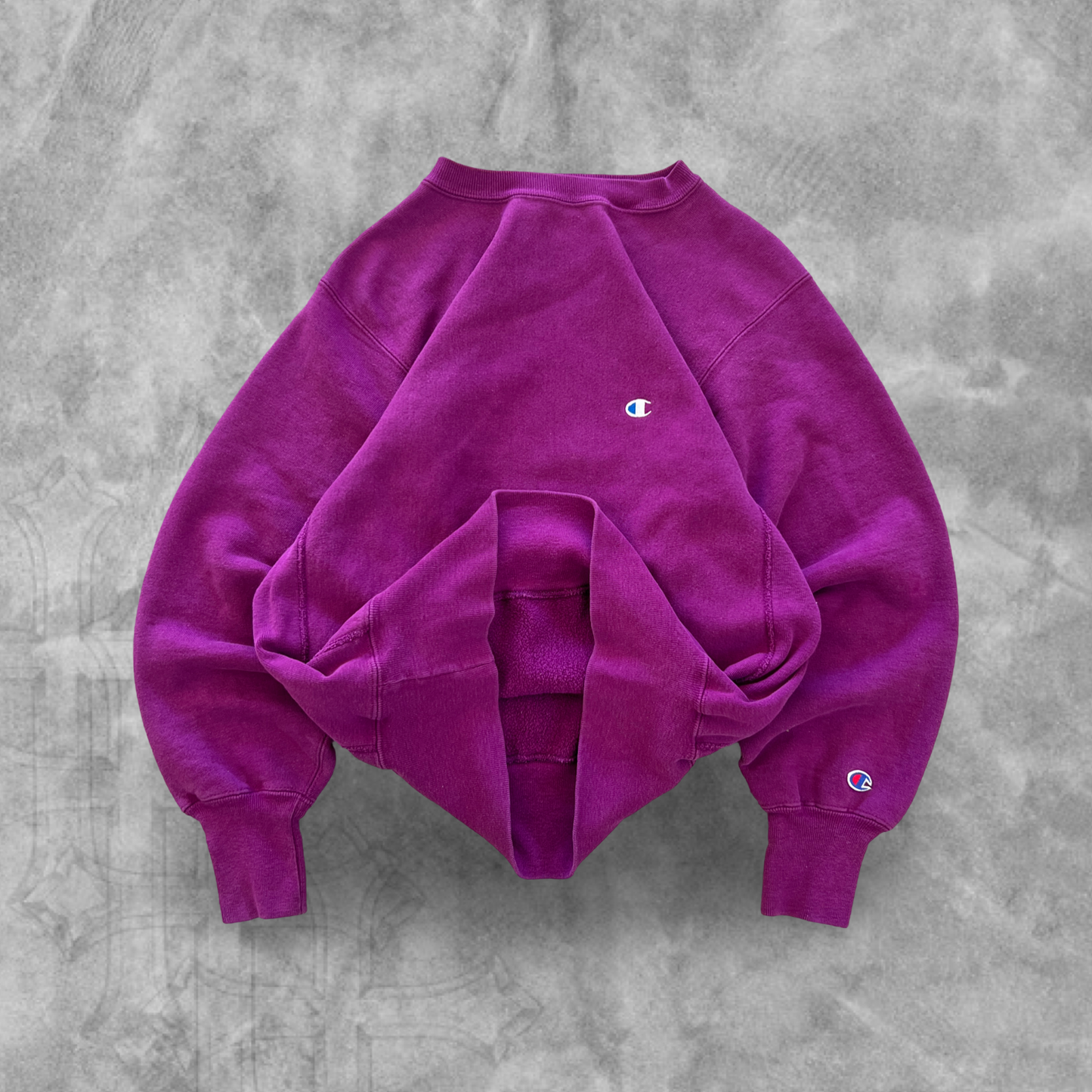 Plum Champion Reverse Weave Sweatshirt 1990s (S)