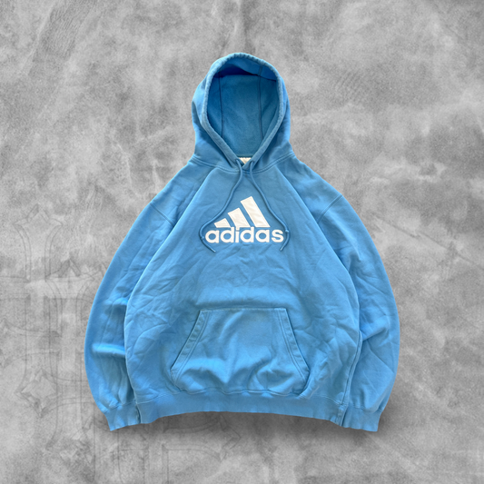 Baby Blue Adidas Hoodie 2000s (L)