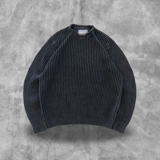 Gray Heavy Knit Sweater 1990s (XL)