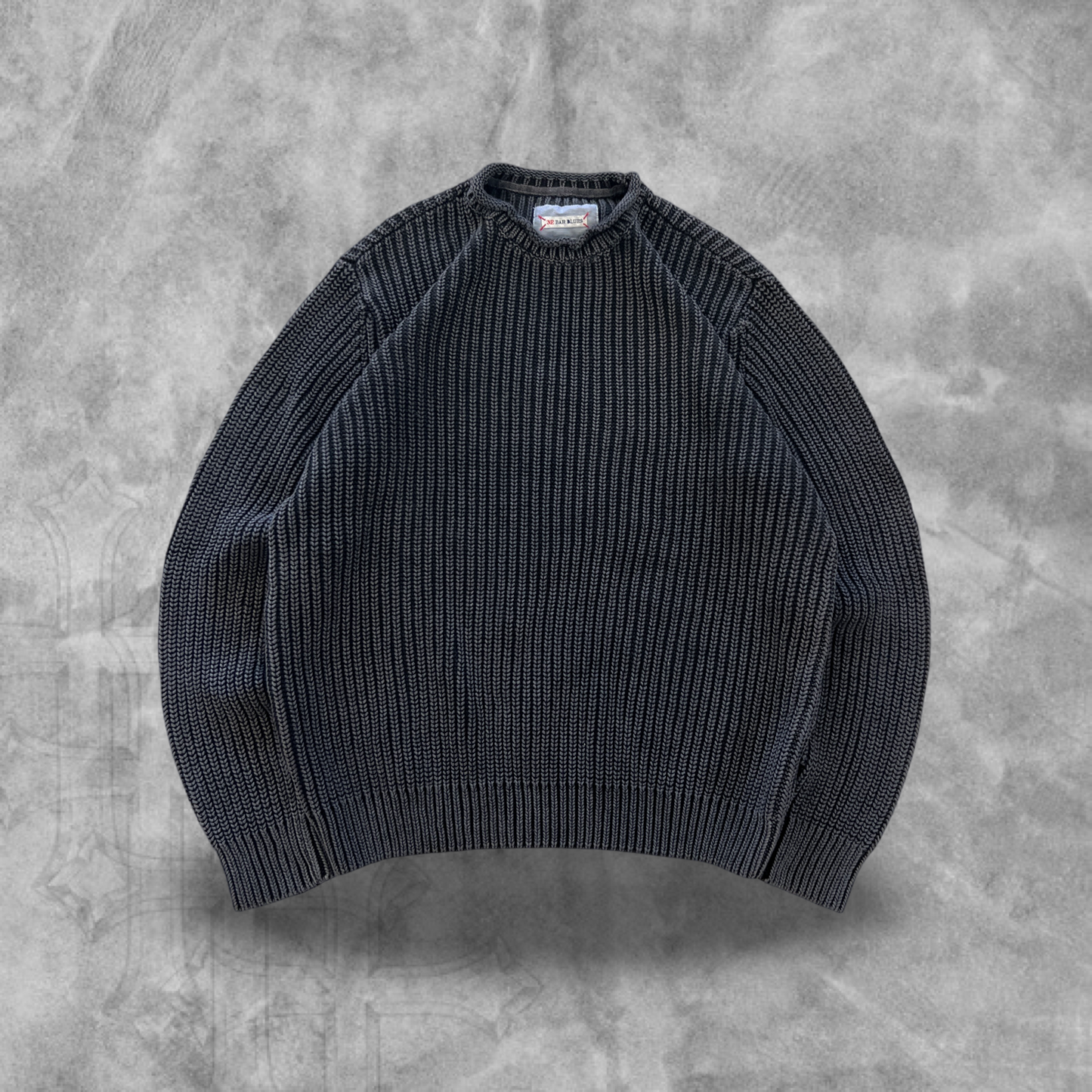Gray Heavy Knit Sweater 1990s (XL)