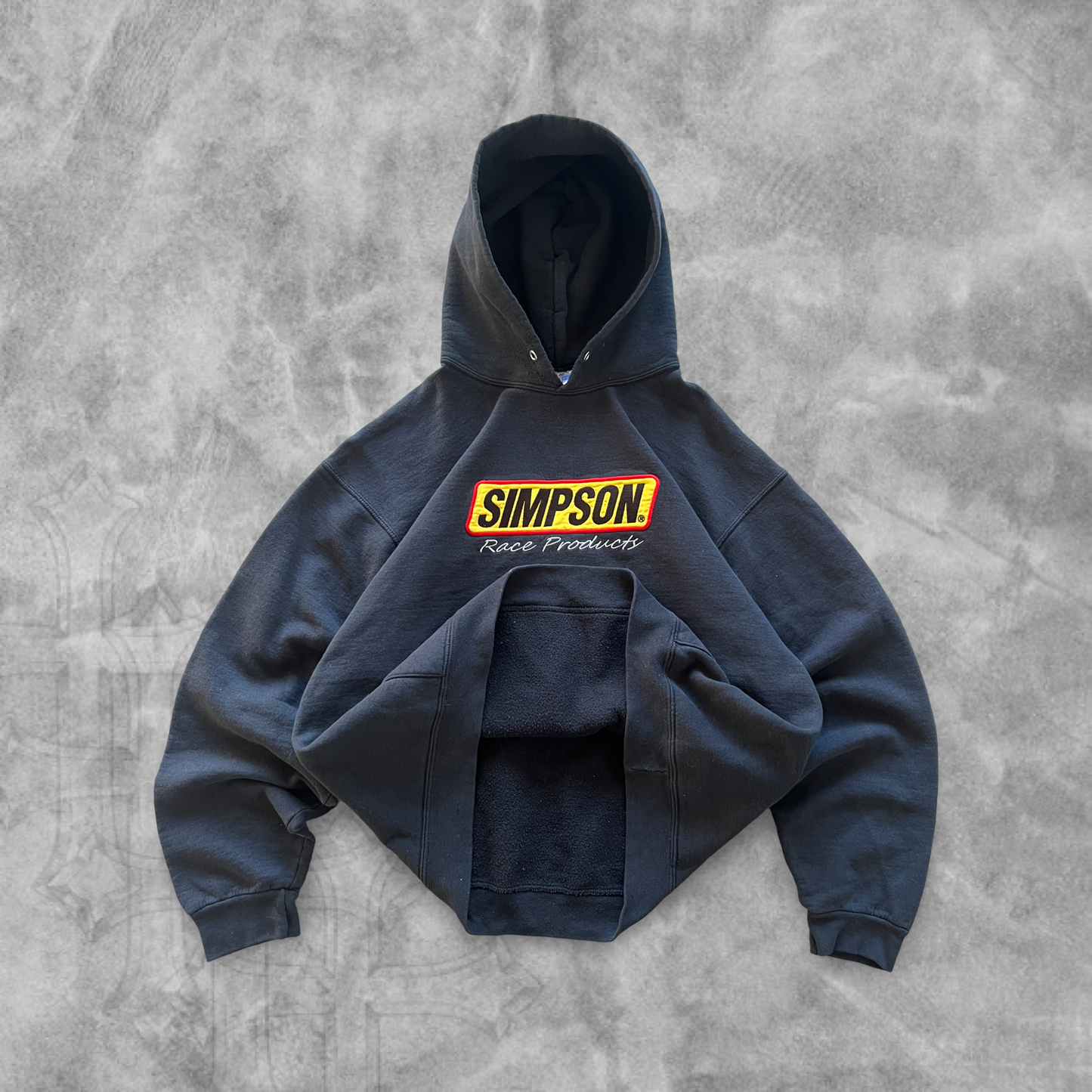 Black Simpson Racing Hoodie 1990s (L)