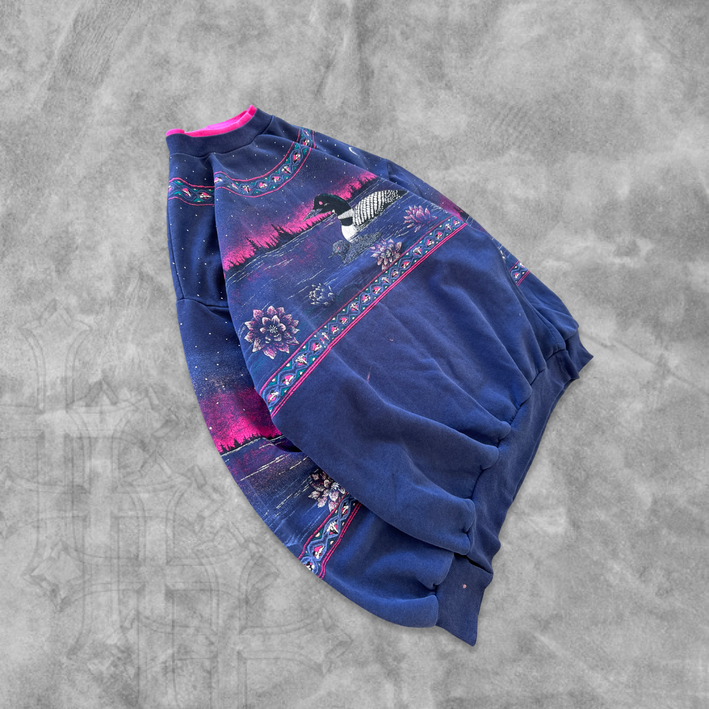 Multicolored Northern Light AOP Sweatshirt 1990s (L)