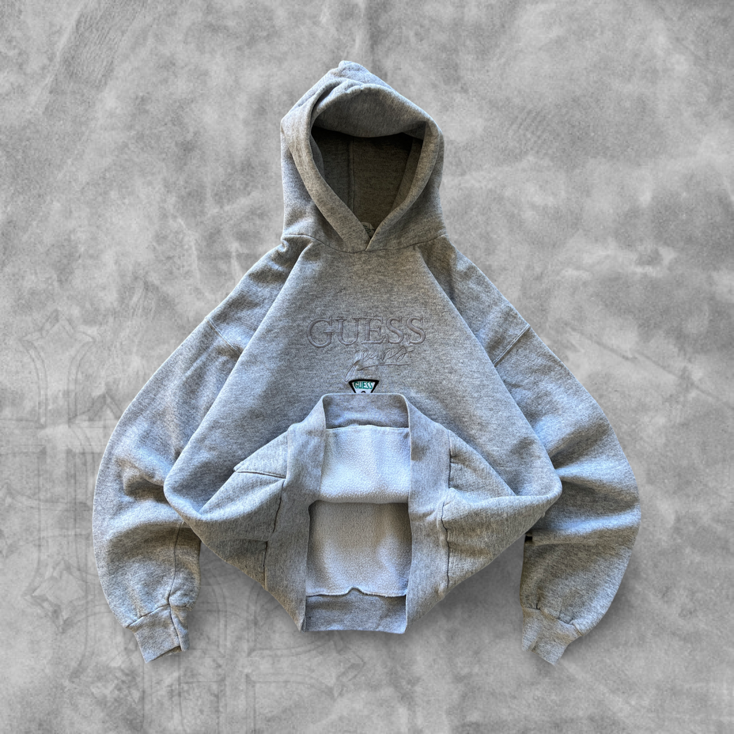 Gray Guess Hoodie 1990s (M)