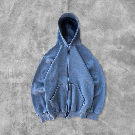 Charcoal Gray Russell Hooded Jacket 1990s (M)