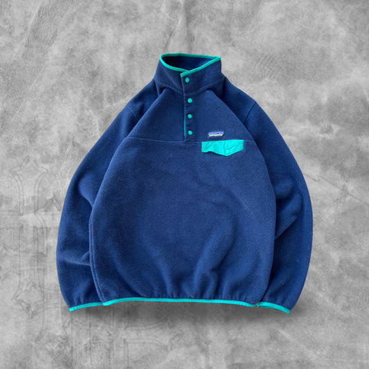 Navy Blue Fleece Patagonia Synchilla 2000s (M)