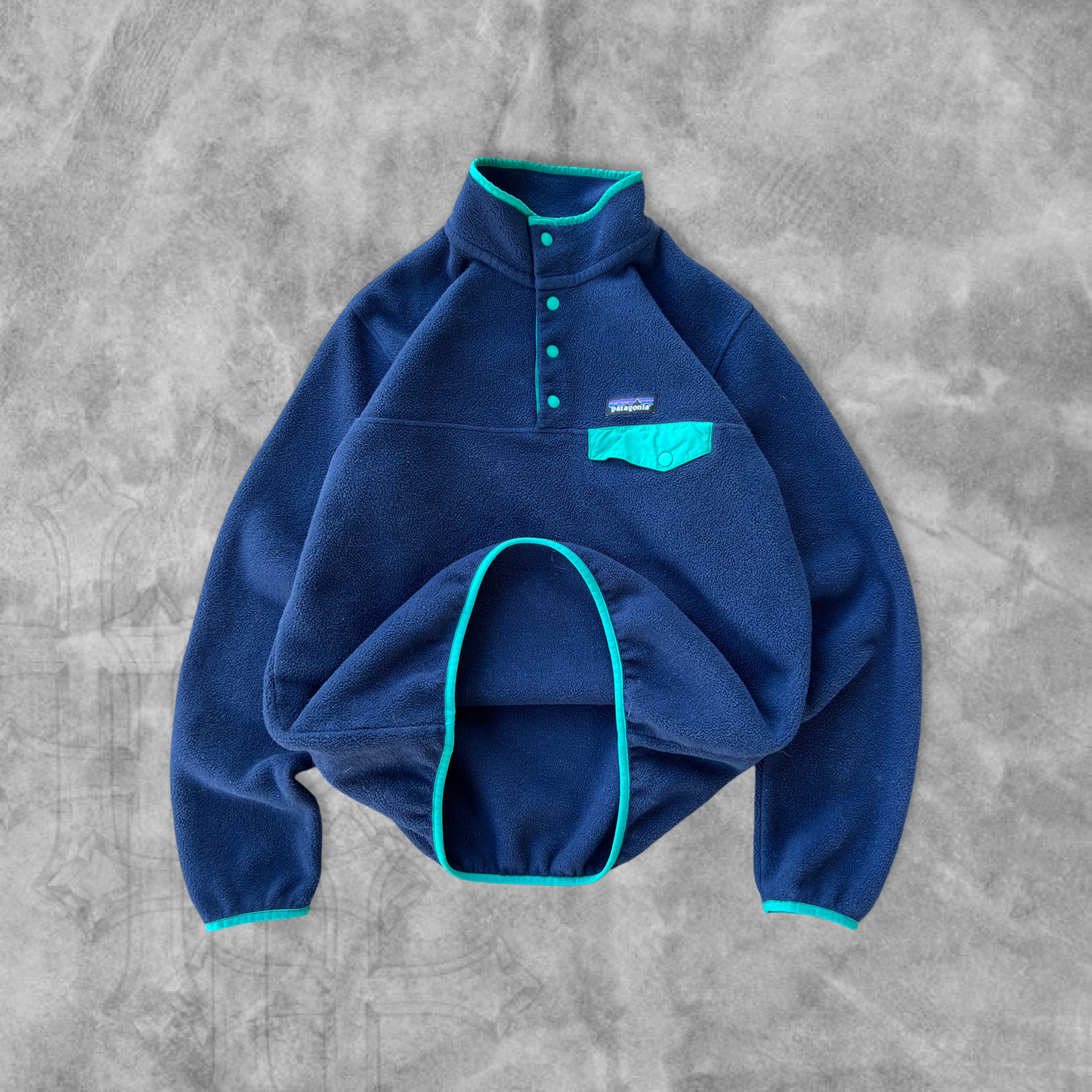 Navy Blue Fleece Patagonia Synchilla 2000s (M)