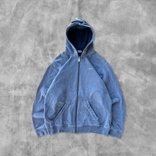 Gray Nike Hooded Jacket 2000s (M)