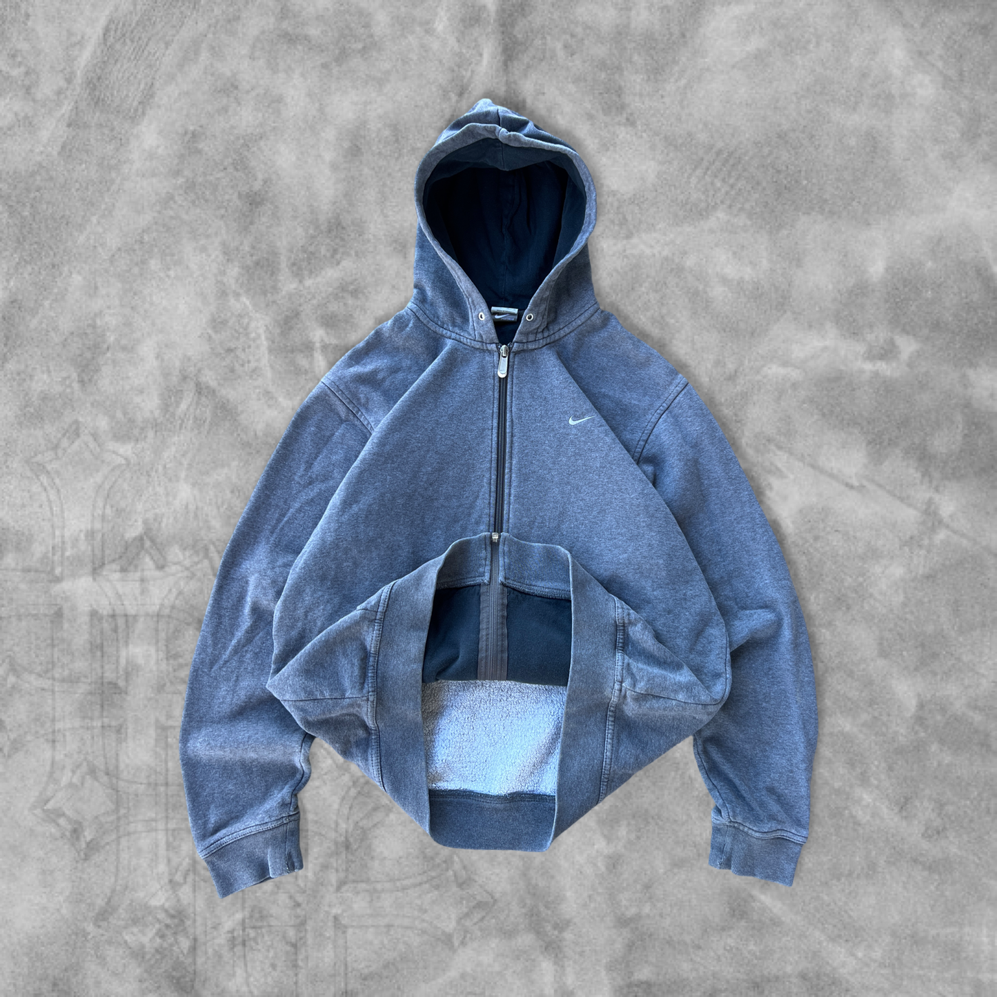 Gray Nike Hooded Jacket 2000s (M)