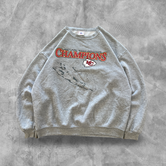 Gray Kansas City Chiefs Sweatshirt 2003 (XL)