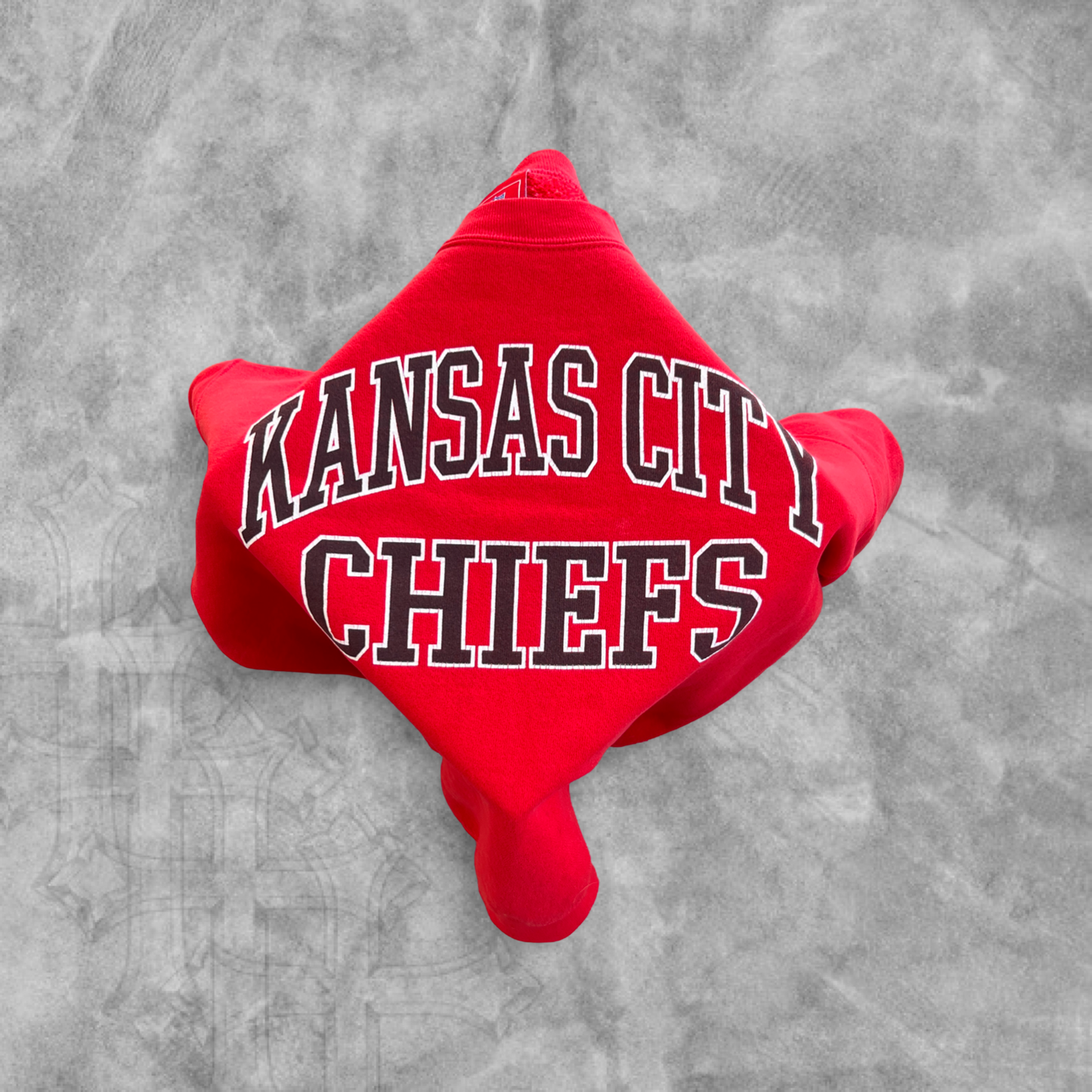 Cherry Red Kansas City Chiefs Sweatshirt 1990s (M)