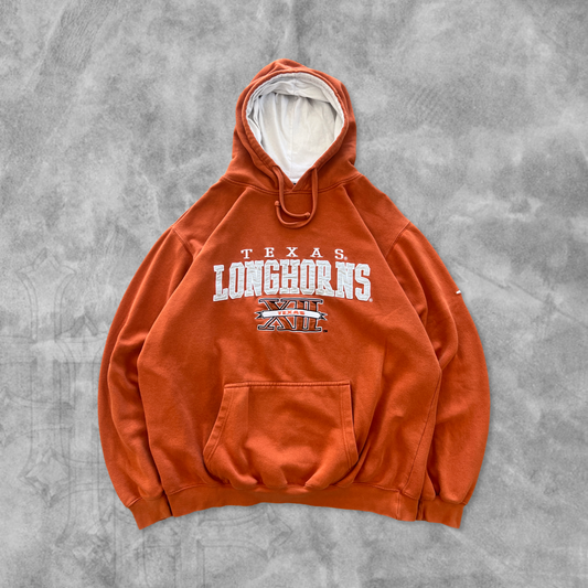 Burnt Orange Texas Longhorns Hoodie 2000s (XXL)