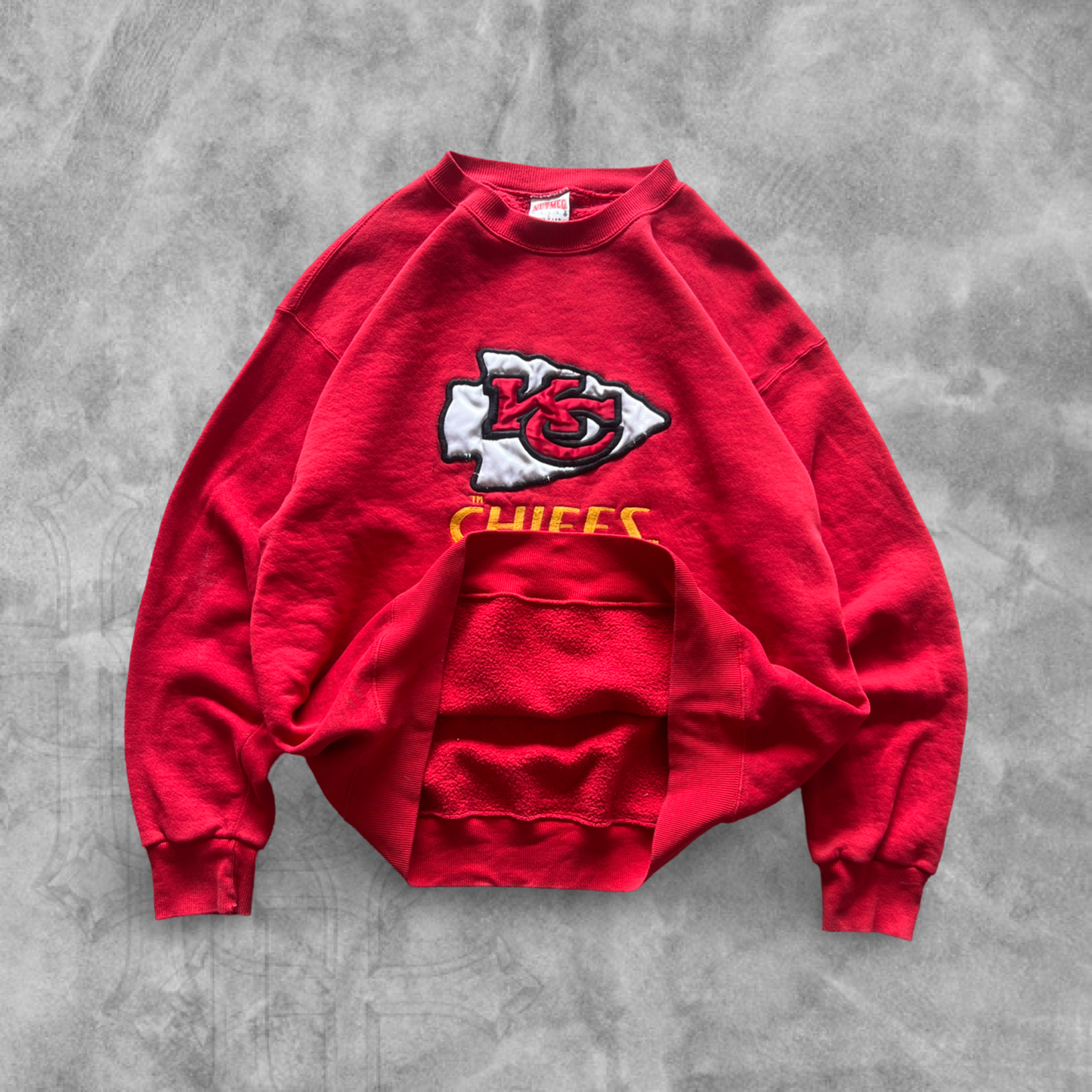 Red Kansas City Chiefs Sweatshirt 1990s (XL)