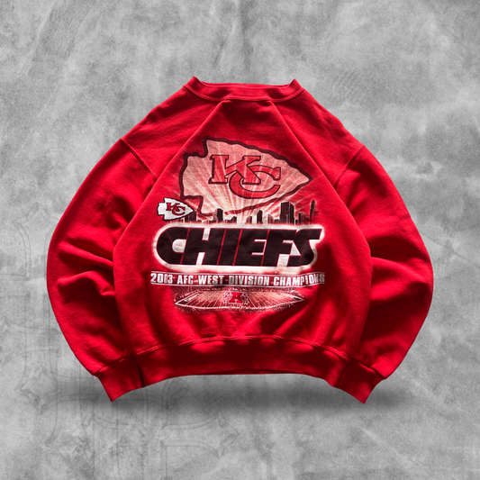 Red Kansas City Chiefs Championship Sweatshirt 2003 (S)