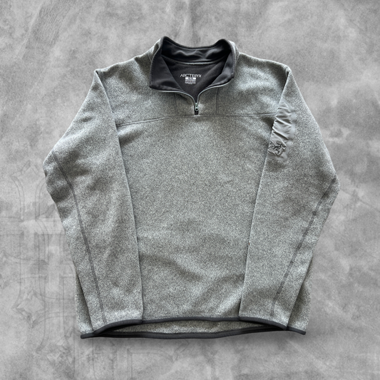 Olive Green Arcteryx Fleece Quarter Zip 2000s (M)