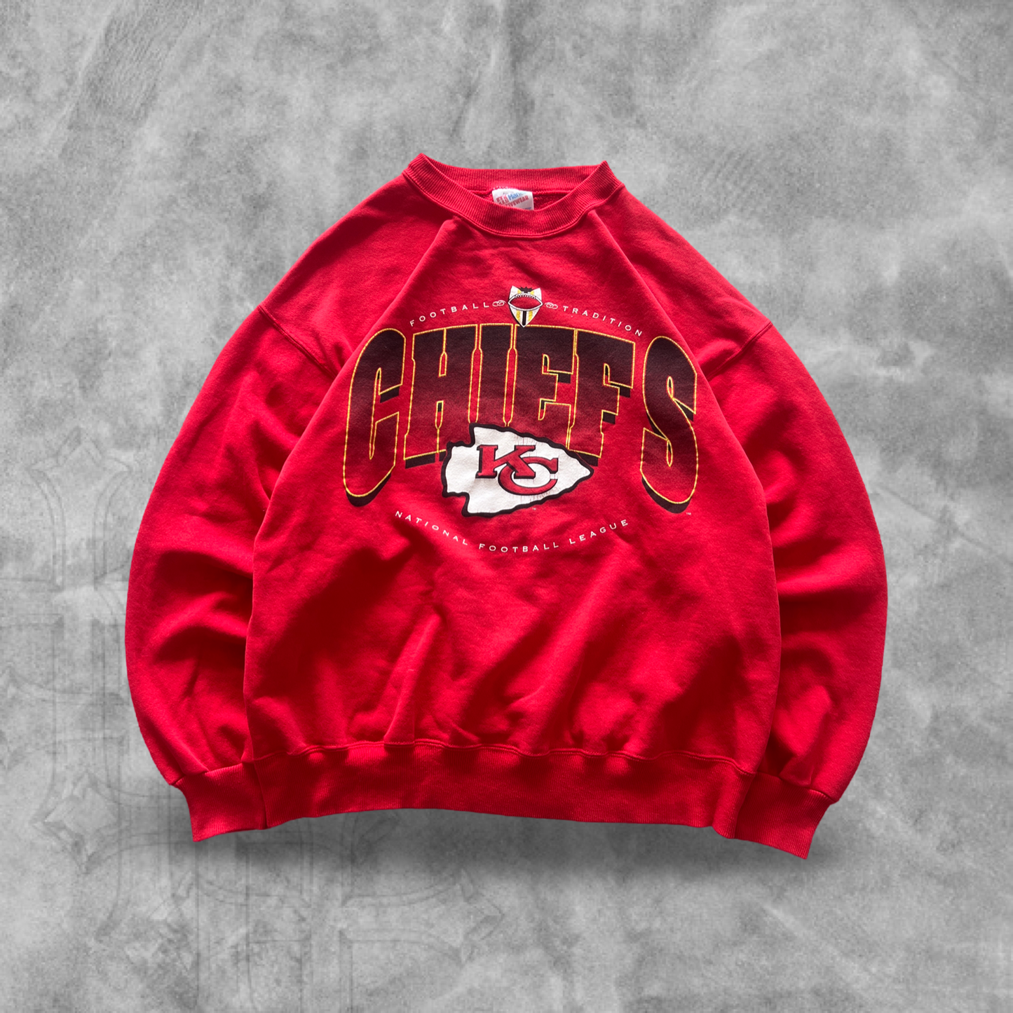 Red Kansas City Chiefs Sweatshirt 1990s (L)