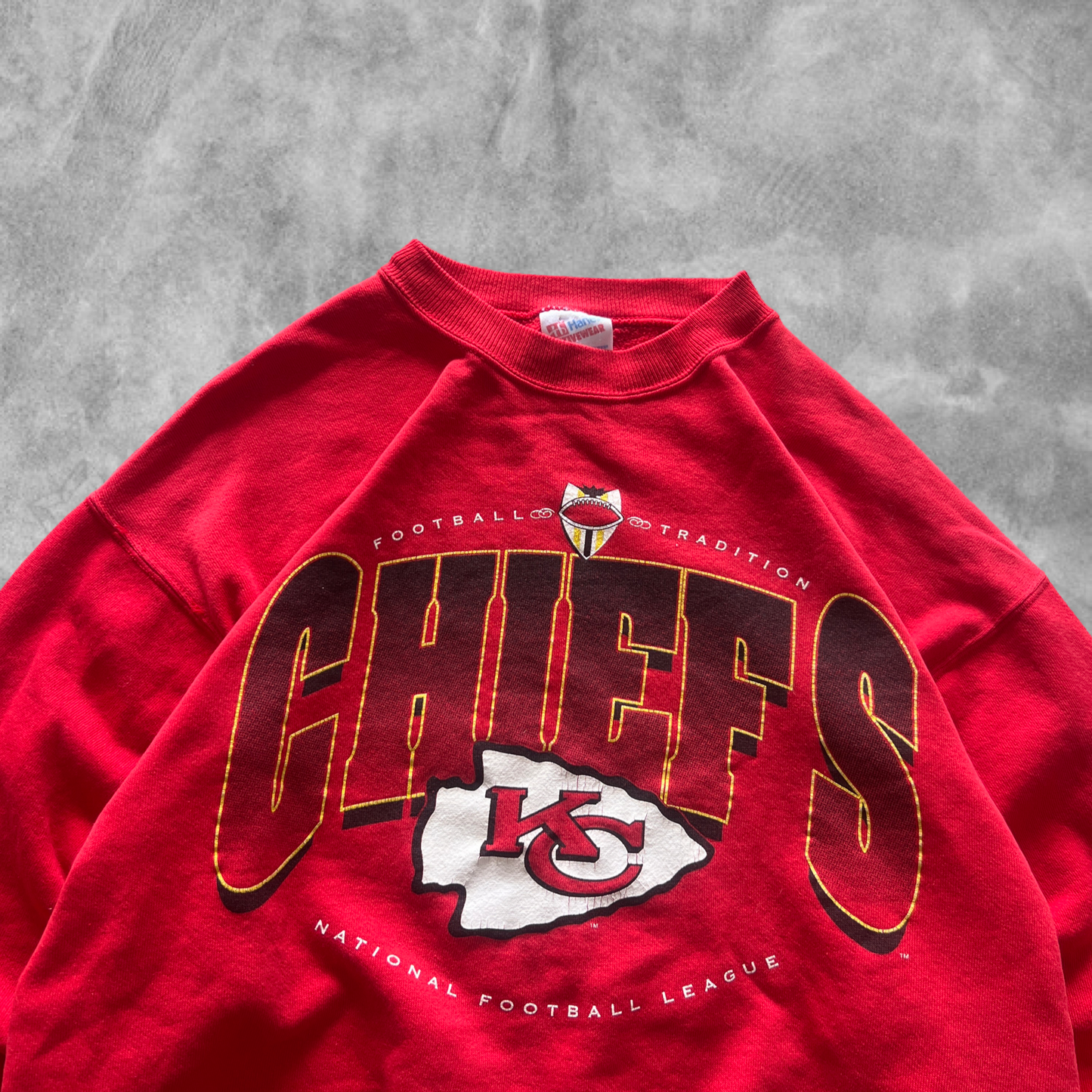 Red Kansas City Chiefs Sweatshirt 1990s (L)