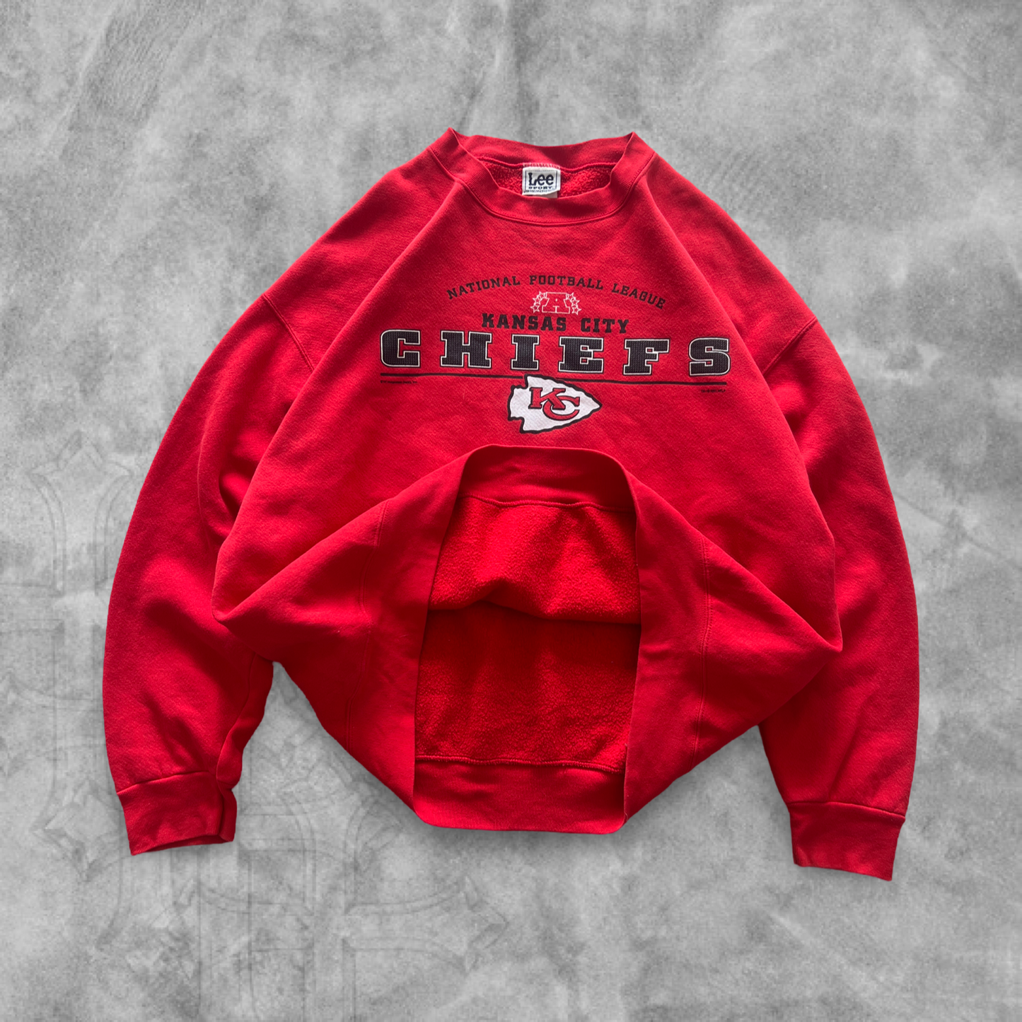 Red Kansas City Chiefs Sweatshirt 1990s (XL)