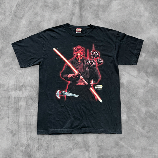 Black Darth Maul Star Wars Episode 1 Shirt 1999 (XL)