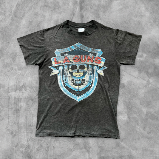 Faded Black L.A Guns Shirt 1989