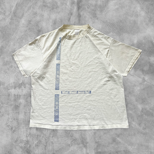 Bone White W.W.J.D Shirt 1990s (XL)