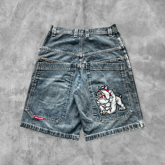 Denim Jnco Jeans Bulldog Shorts 1990s (32)