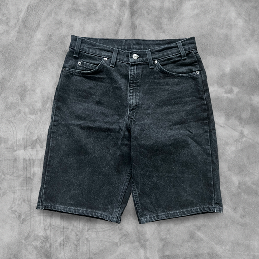 Black Denim Levi 550 Shorts 1992 (33)