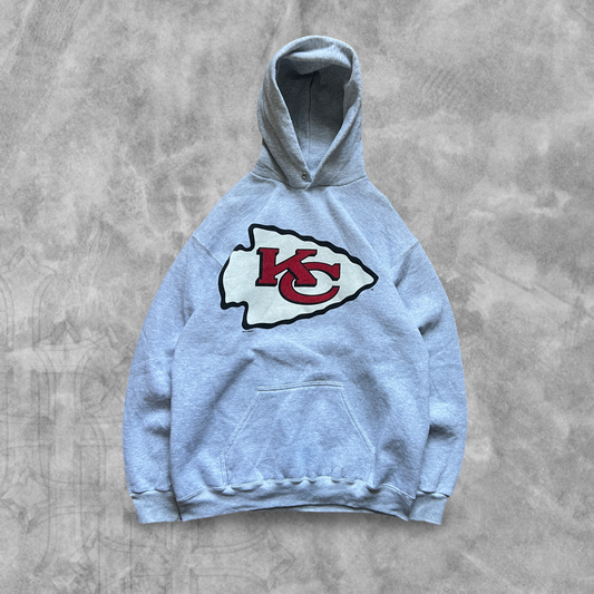 Light Gray Kansas City Chiefs Hoodie 1993 (XL)