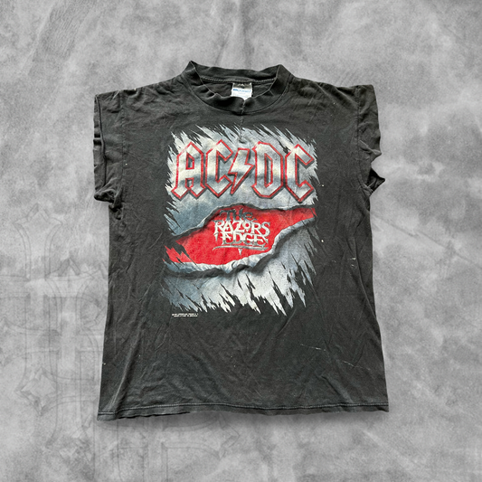 Grey AC/DC Razors Edge Shirt 1990s (M)