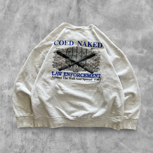 Light Gray “Against The Wall” Sweatshirt 1990s (L)