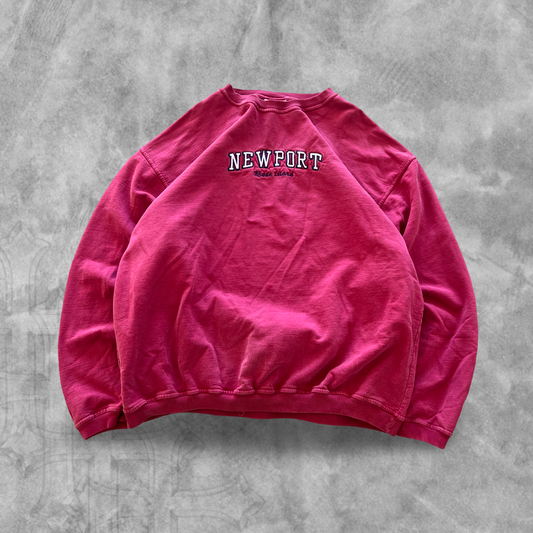 Faded Brick Red Newport Sweatshirt 1990s (XL)