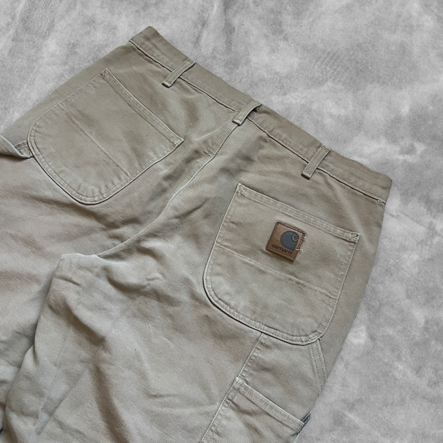 Faded Camel Carhartt Carpenter Flannel Lined Pants 2004 (34x32)