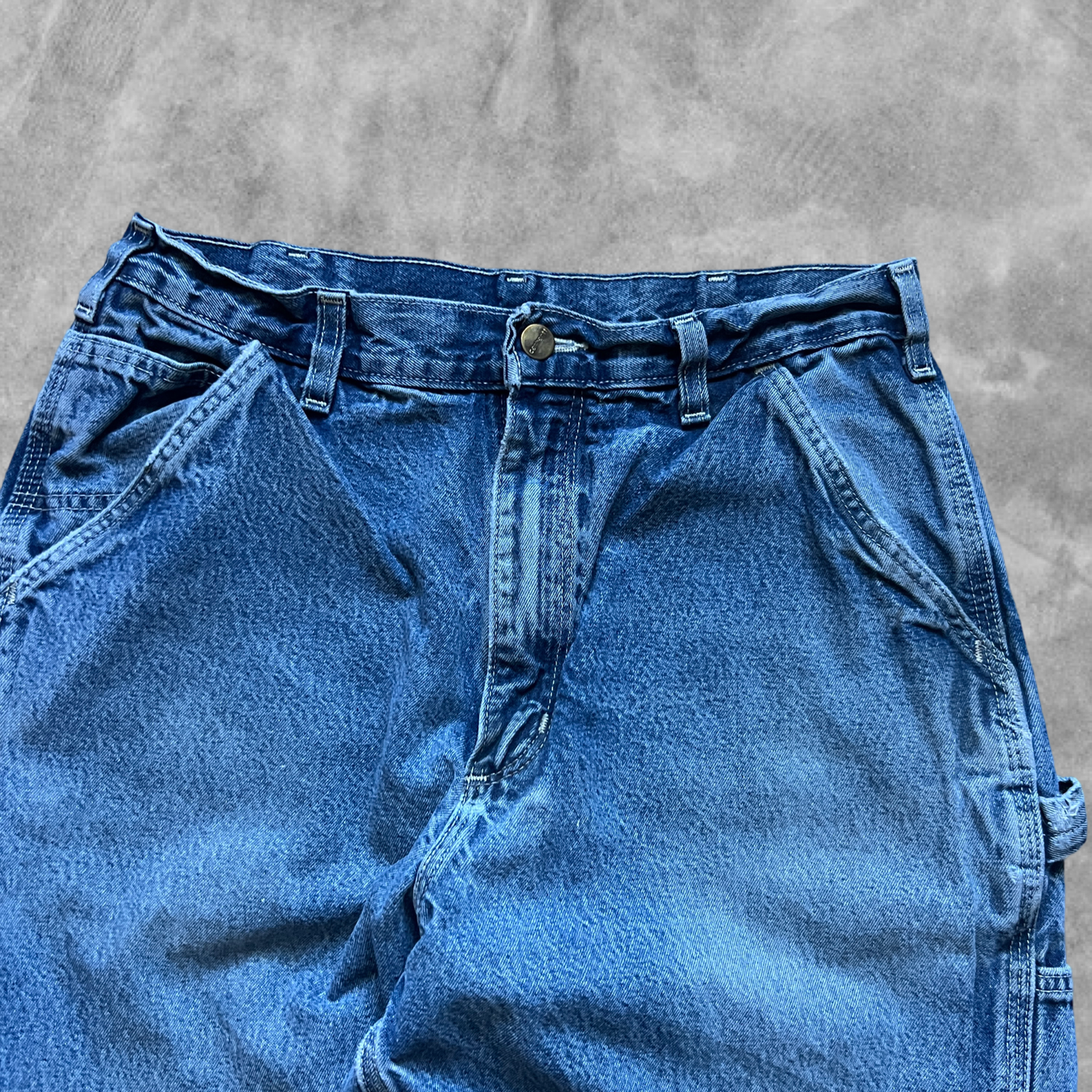 Faded Denim Carhartt Carpenter Pants 2000s (32x35)