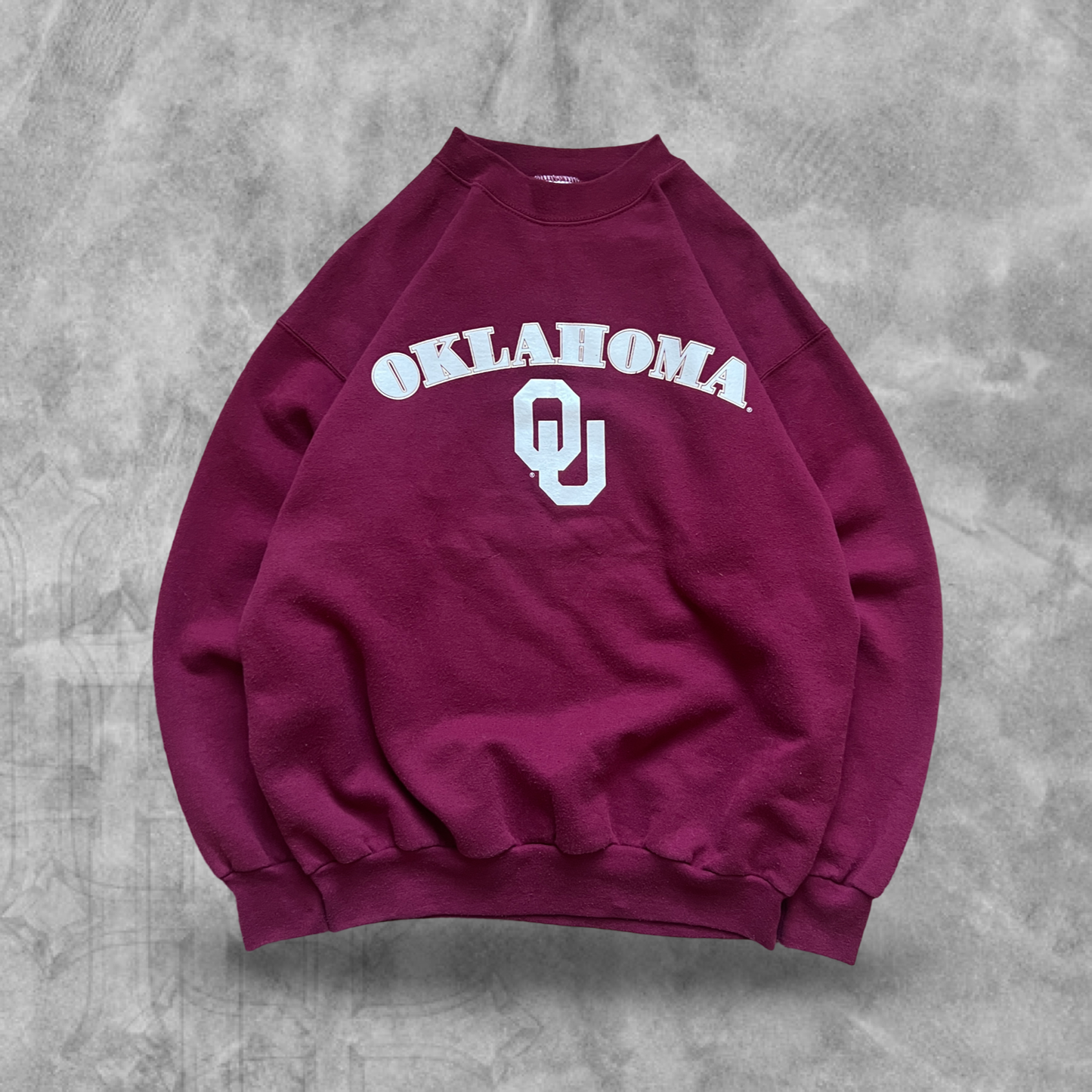 Maroon Oklahoma University Sweatshirt 1990s (M)