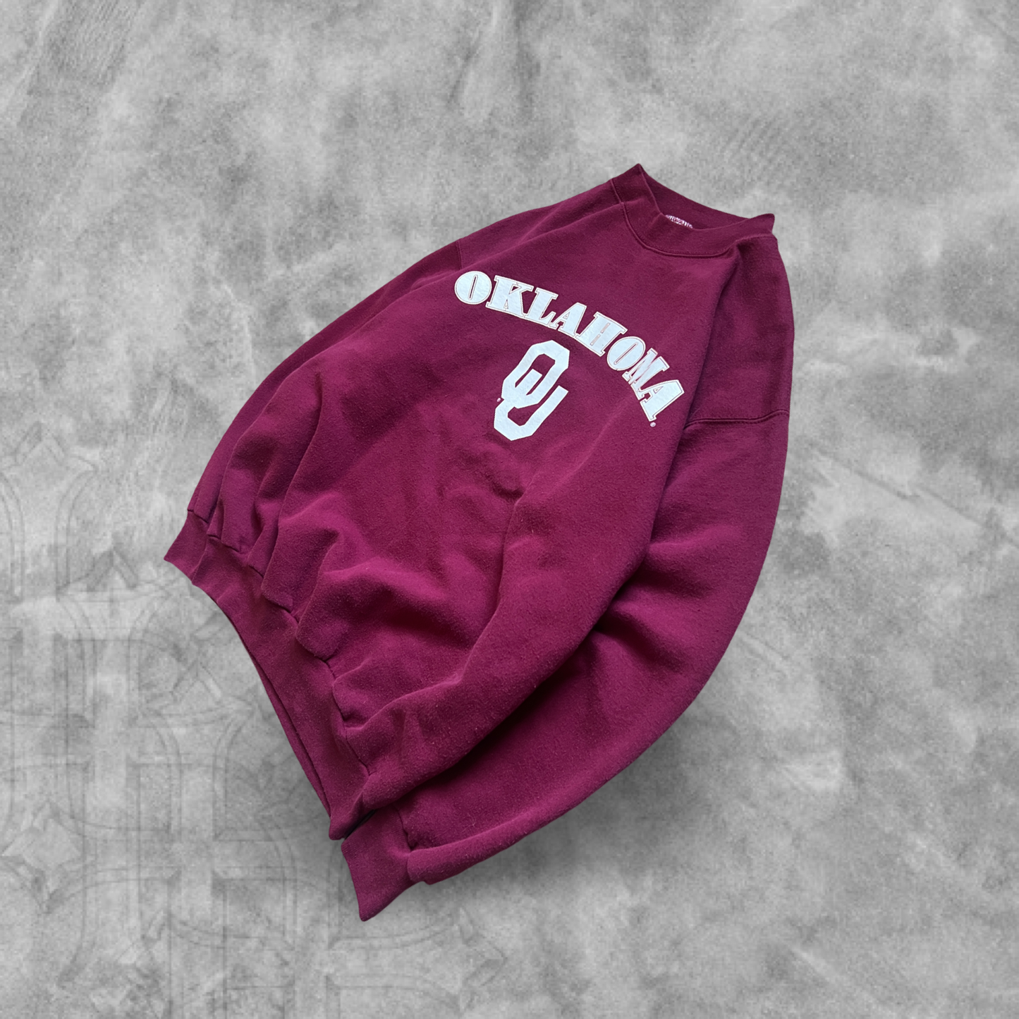 Maroon Oklahoma University Sweatshirt 1990s (M)