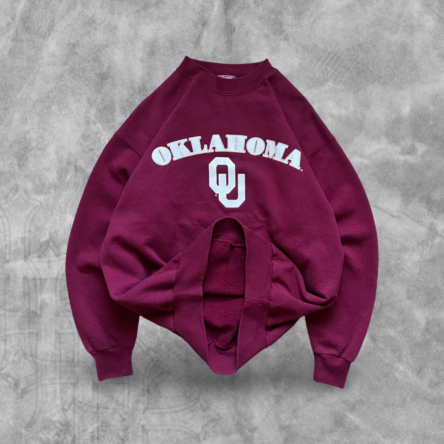 Maroon Oklahoma University Sweatshirt 1990s (M)