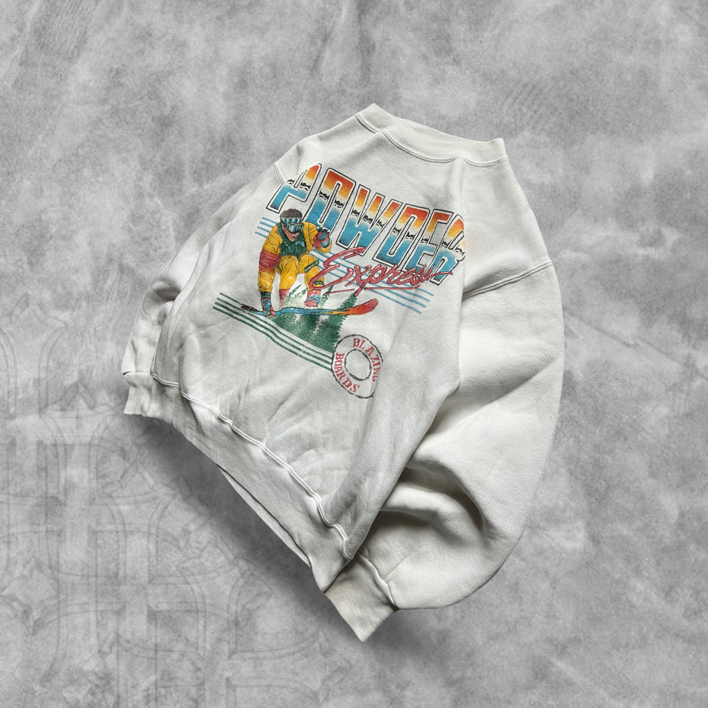 White Powder Express Sweatshirt 1990s (XS)