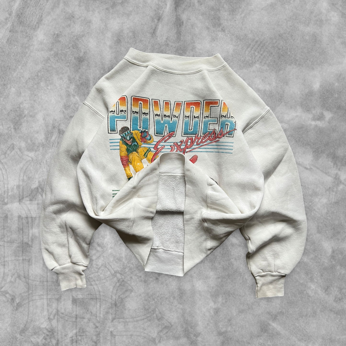 White Powder Express Sweatshirt 1990s (XS)