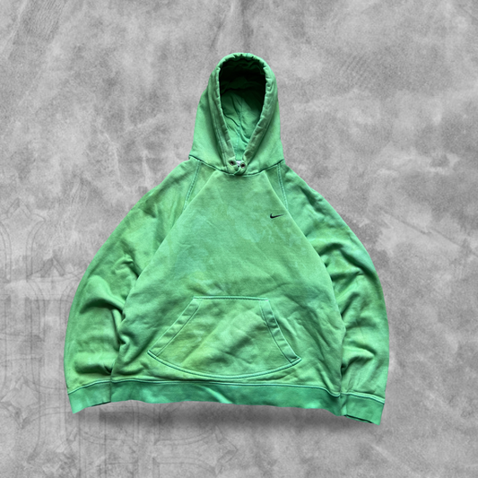 Faded Kelly Green Nike Hoodie 2000s (M)