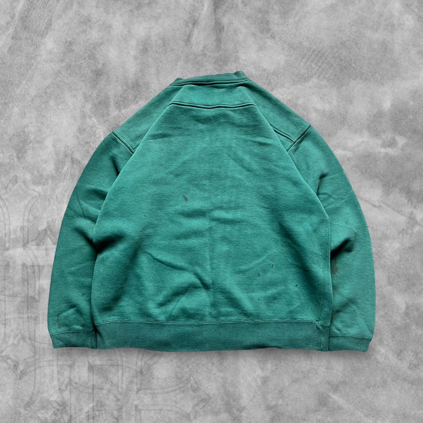 Faded Distressed Jade Green Bay Packers Sweatshirt 1990s (M)