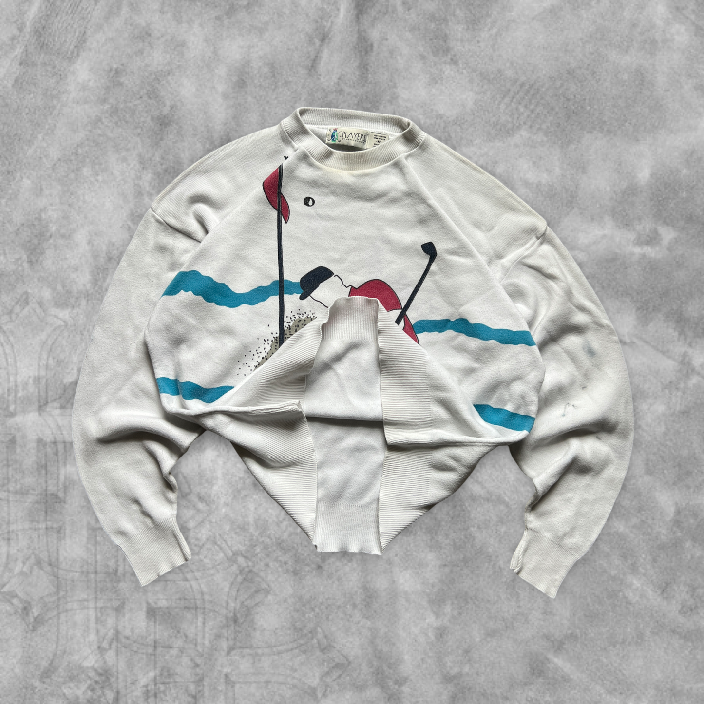 White Players Golf Sweatshirt 1990s (M)